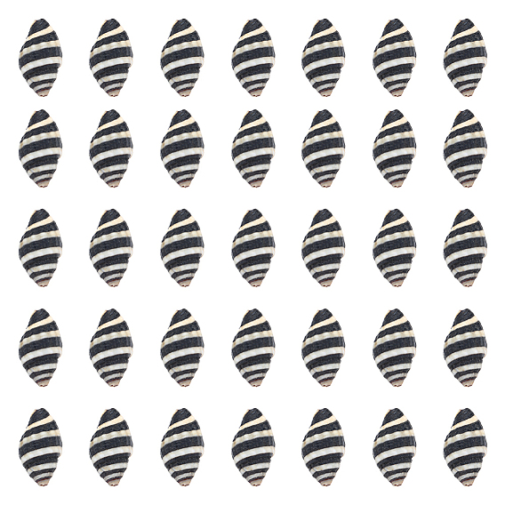 50шт. Натуральные спиральные бусины-ракушки, неочищенные / без отверстий