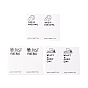 Rectangle Present Stickers,  Adhesive Label Stickers, for Gift Decoration