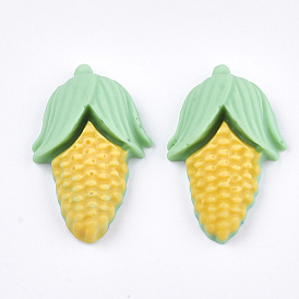 Кабошоны из смолы на осеннюю тематику, кукуруза