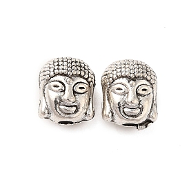 Tibetan Style Alloy Beads, Buddha Head