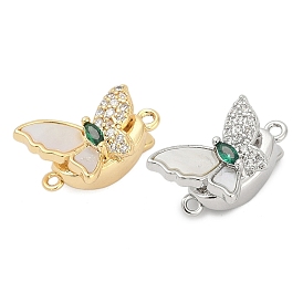 Застежки латунные коробки, без кадмия, без никеля и без свинца, со стеклом и оболочкой, бабочка