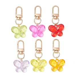 Акриловая подвеска, Сплав с застежками, бабочка