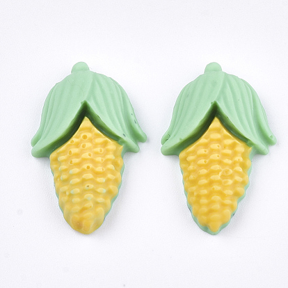 Кабошоны из смолы на осеннюю тематику, кукуруза