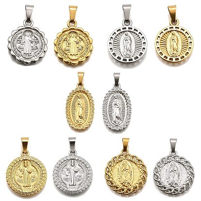 304 подвески из нержавеющей стали, религиозная тема, вакуумное покрытие pvd