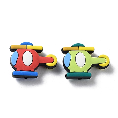 Фокальные бусины из пищевого силикона для самолета, изготовление ожерелий diy