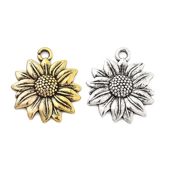 Подвески из сплава , подсолнечник, 