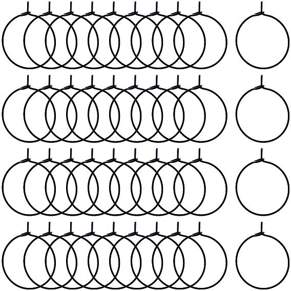 100шт. ионного покрытия (IP) 316l фурнитура для сережек-колец из хирургической нержавеющей стали, Винные стекла