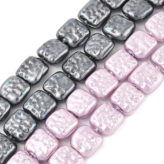 Нити гальванизированных фарфоровых бусин, квадратный