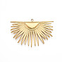 304 Stainless Steel Big Pendants, Ion Plating(IP), Fan Charms