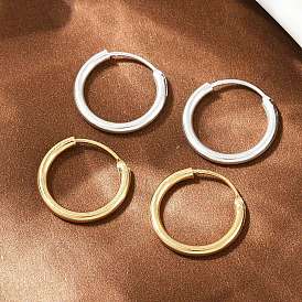 Латунные серьги обруча, без свинца и без кадмия