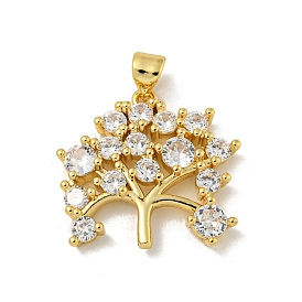 Латунные микро проложить кубического циркония подвески, без кадмия и без свинца, Дерево прелести