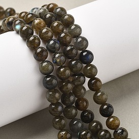 Природные лабрадорита бисер нитей, круглые