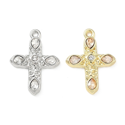 Подвески из сплава и страза, крест прелести, долговечный