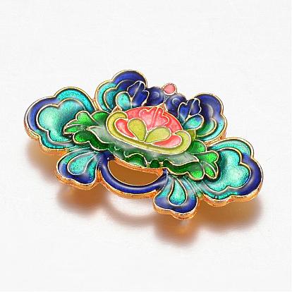 Legierung Schmelz Multi-Strang-Links, Blume, golden
