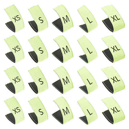 Cotton Sewing Labels, Cloth Labels, for Sewing, Knitting, Crafts, XS/S/M/L/XL