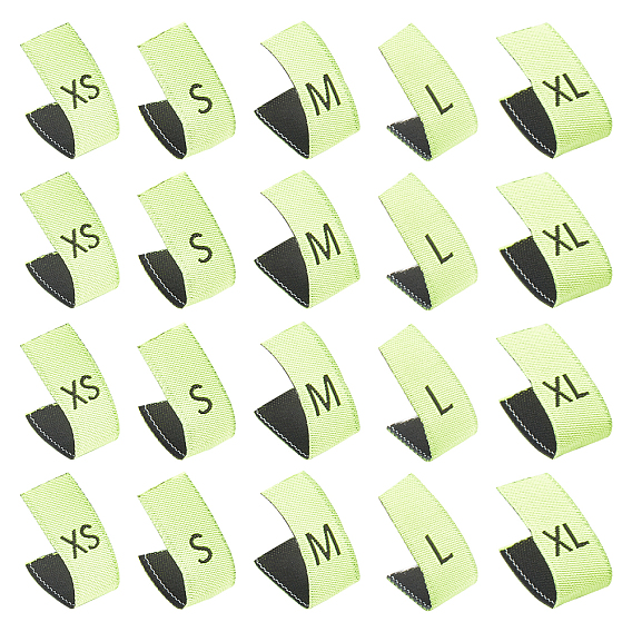 Cotton Sewing Labels, Cloth Labels, for Sewing, Knitting, Crafts, XS/S/M/L/XL