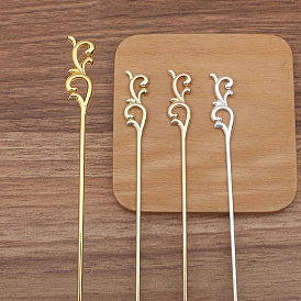 Alloy U-shaped Hair Sticks for Women, Spindrift