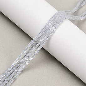 Природные Аквамарин бисер нитей, квадратный