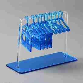 Акриловая вешалка для сережек, Держатель органайзера для сережек в форме вешалки с мини-вешалками 10шт 2 стилей