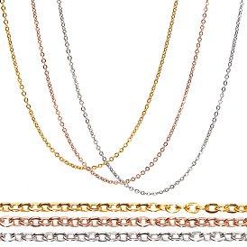 304 Stainless Steel Cable Chain Necklaces, with Lobster Claw Clasp
