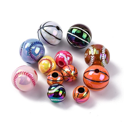 Спортивные УФ-покрытия непрозрачные акриловые бусины, радужный