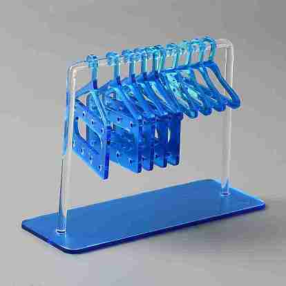 Акриловая вешалка для сережек, Держатель органайзера для сережек в форме вешалки с мини-вешалками 10шт 2 стилей