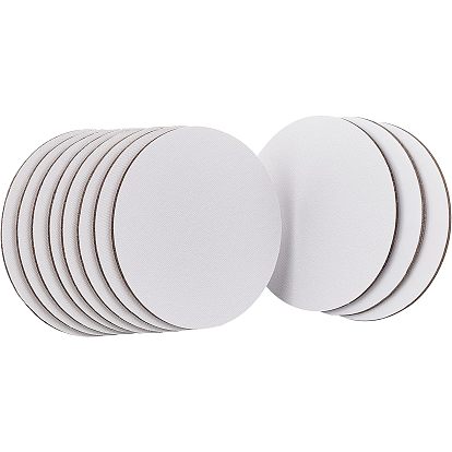 Полотняные натянутые панели из чистого холста, с деревянной рамой, для покраски, масляная краска, плоско-круглые