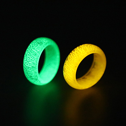Luminous Glow in the Dark Resin Simple Finger Ring
