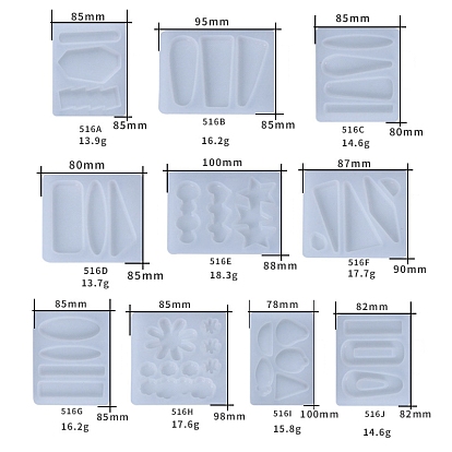 Food Grade DIY Silicone Cabochon Molds, Decoration Making, Resin Casting Molds, For UV Resin, Epoxy Resin Jewelry Making