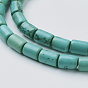 Natural Magnesite Beads Strands, Dyed, Column