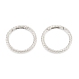 Zinc Alloy Spring Gate Rings, Twist Ring