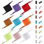 9 ensembles 9 couleurs lacets en fil spandex hautement élastique, avec boucles en aluminium, plat