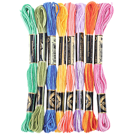 8 мотки 8 цвета полиэстеровые швейные нитки, шнур из полиэстера для изготовления украшений