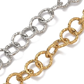 304 Цепи из текстурированной нержавеющей стали с кольцами, ионное покрытие (ip), несварные, с катушкой