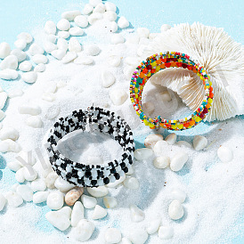 Bohemian Style Multi-layered Beaded Bracelet for Women