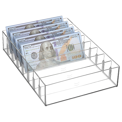 8 ящики для хранения USB-кабелей для домашних животных Grids без крышки, регулируемые разделители для ящиков, прямоугольные