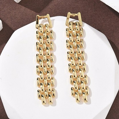 Латунные качают серьги, тканый