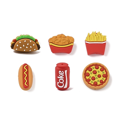 Силиконовые бусины, тема еды, фокусные бусы