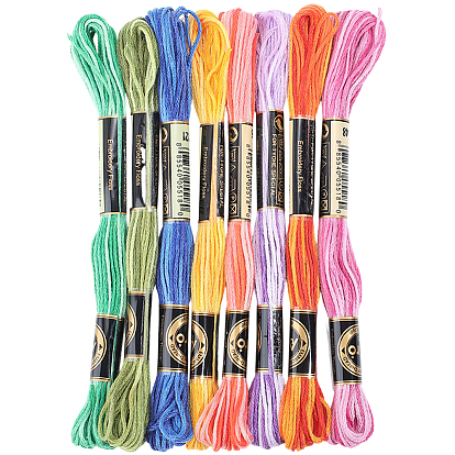 8 мотки 8 цвета полиэстеровые швейные нитки, шнур из полиэстера для изготовления украшений