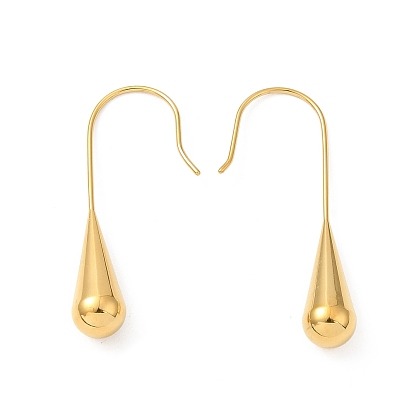 Ионное покрытие (ip) 304 серьги с подвесками из нержавеющей стали, слеза