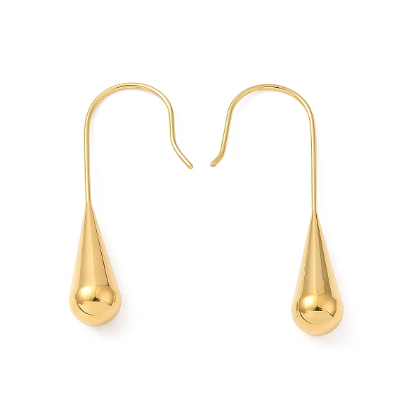 Ионное покрытие (ip) 304 серьги с подвесками из нержавеющей стали, слеза