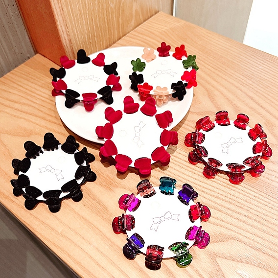 10шт. смоляные заколки-коготки для волос, аксессуары для волос для женщин и девочек