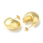 Rack Plating Brass Arch Stud Earrings