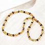 Натуральные янтарные бисера ожерелья, с медными застежками