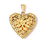 304 подвески из нержавеющей стали Locket, сердце прелести, ручная полировка, ионное покрытие (ip)