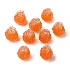 Opaque Resin Beads, Persimmon