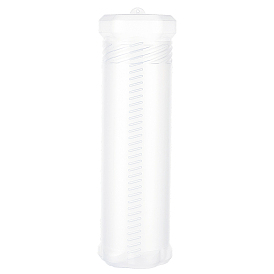 Porte-stylo rétractable portable transparent en polypropylène, colonne