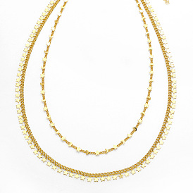 Collier chic étoile et lune pour femmes-collier de verrouillage au design unique, bijoux en chaîne cubaine