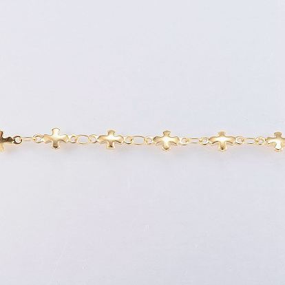 Ионное покрытие вручную (ip) 304 прутковые цепи из нержавеющей стали, пайки, с катушкой, крестик