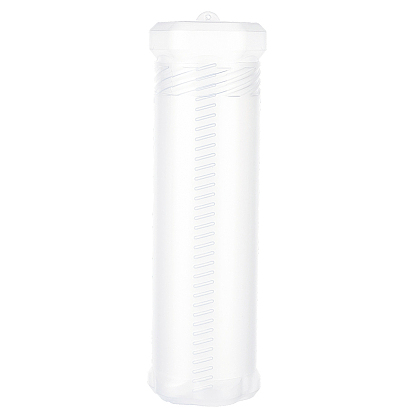 Porte-stylo rétractable portable transparent en polypropylène, colonne